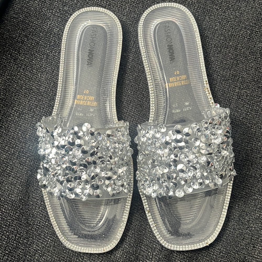 Sequin Flip Flops